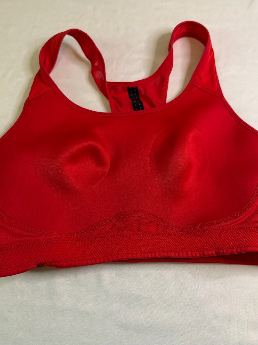 Nike Dri-FIT Red Racerback Sports Bra Women’s Medium High Support Athletic - Picture 5 of 5